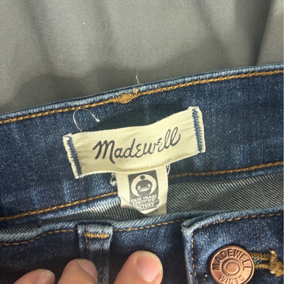 Madewell Curvy High-Rise 2016 Skinny Blue Denim Jeans Woman 29 - Picture 6 of 8
